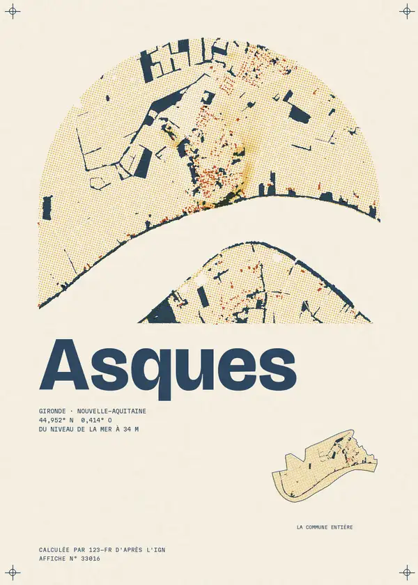Affiche de Asques, calculée par 123-fr d'après l'IGN
