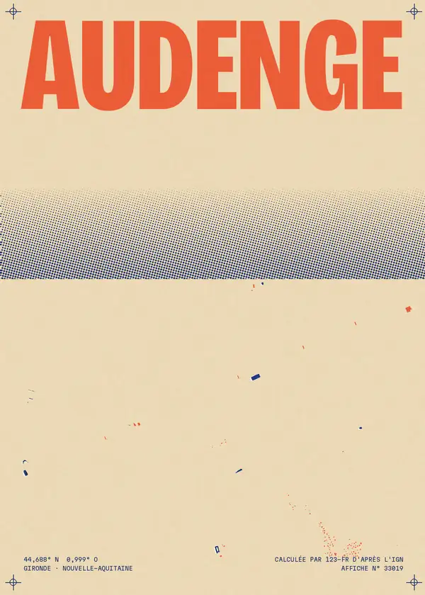 Affiche de Audenge, calculée par 123-fr d'après l'IGN