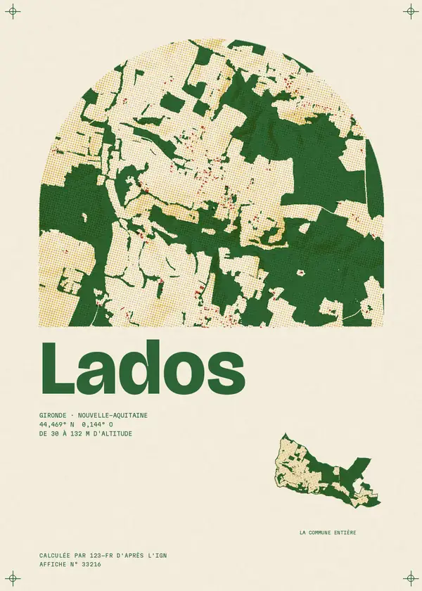 Affiche de Lados, calculée par 123-fr d'après l'IGN