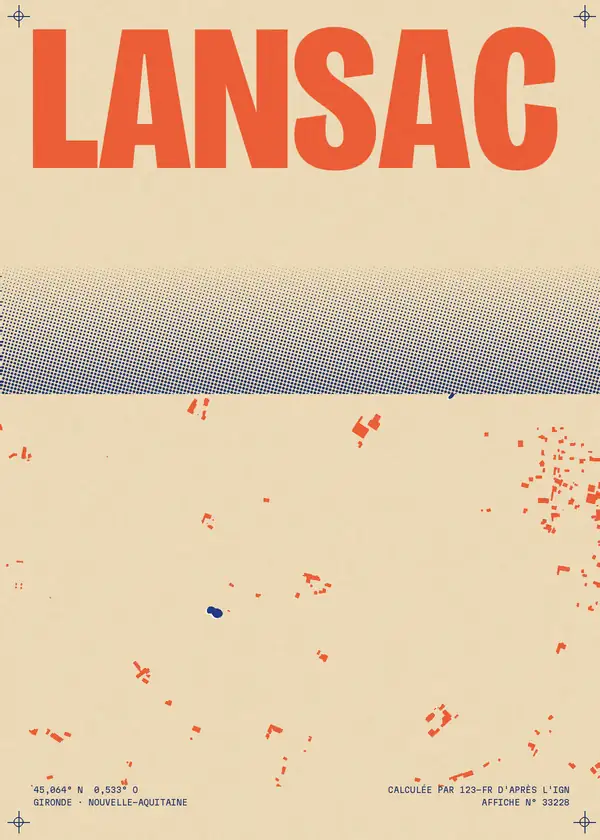 Affiche de Lansac, calculée par 123-fr d'après l'IGN