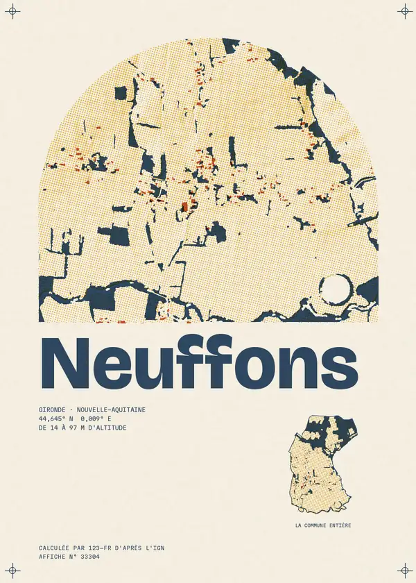 Affiche de Neuffons, calculée par 123-fr d'après l'IGN
