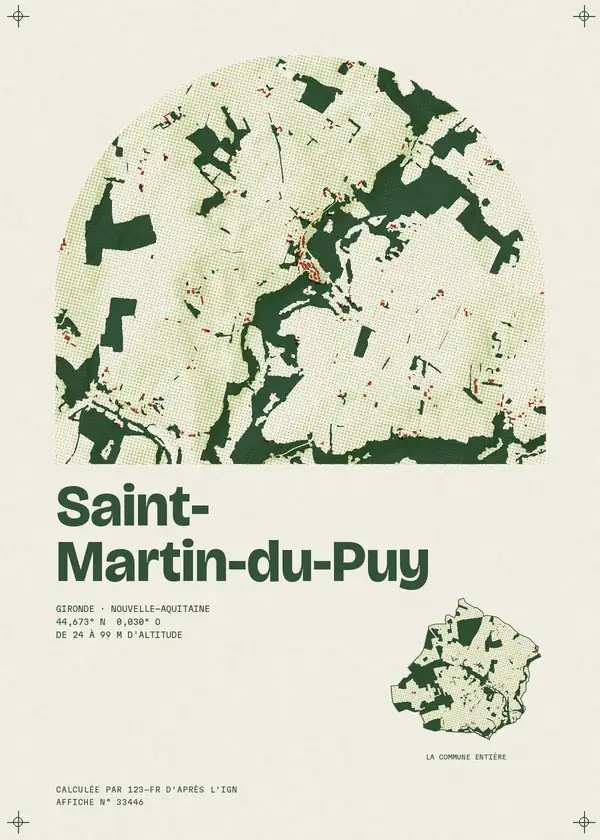 Affiche de Saint-Martin-du-Puy, calculée par 123-fr d'après l'IGN