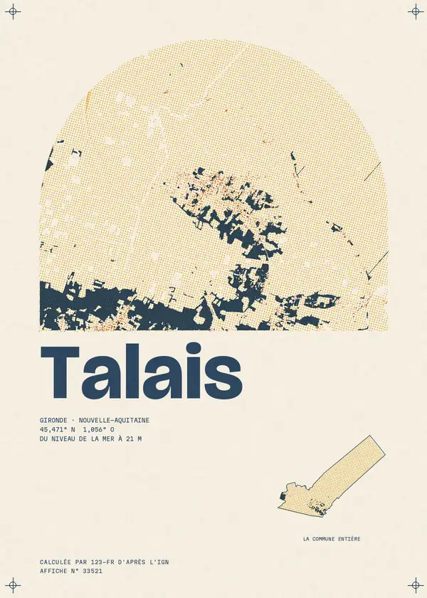 Affiche de Talais, calculée par 123-fr d'après l'IGN
