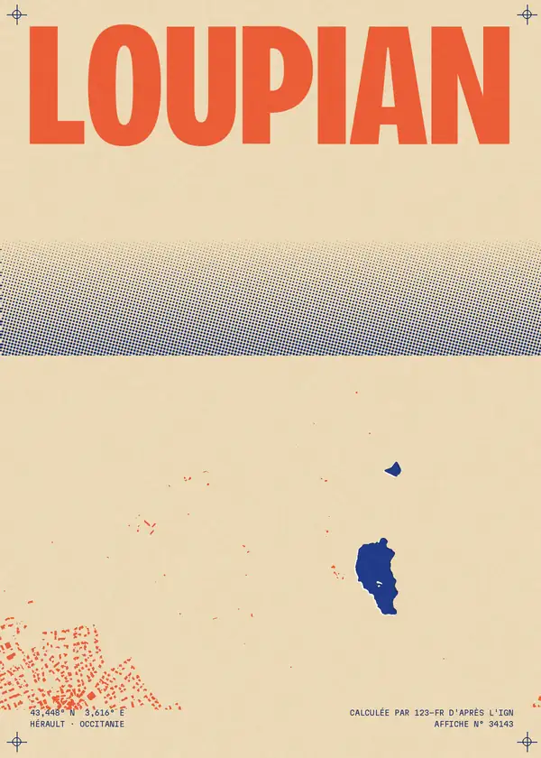 Affiche de Loupian, calculée par 123-fr d'après l'IGN