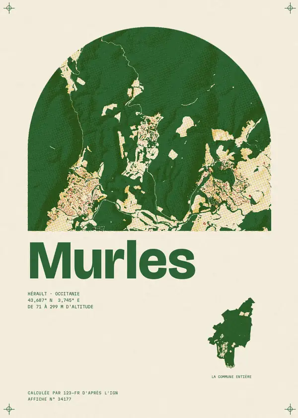 Affiche de Murles, calculée par 123-fr d'après l'IGN