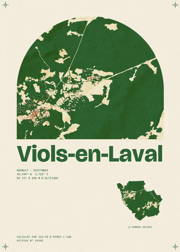 Affiche de Viols-en-Laval, calculée par 123-fr d'après l'IGN