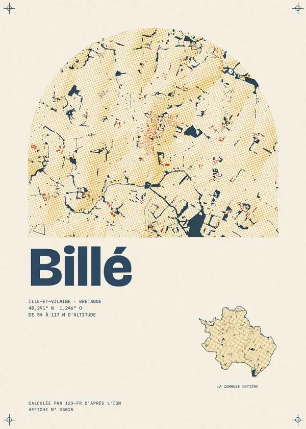 Affiche de Billé, calculée par 123-fr d'après l'IGN