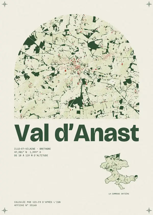 Affiche de Val d'Anast, calculée par 123-fr d'après l'IGN