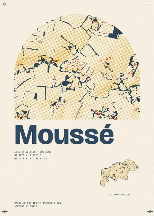 Affiche de Moussé, calculée par 123-fr d'après l'IGN