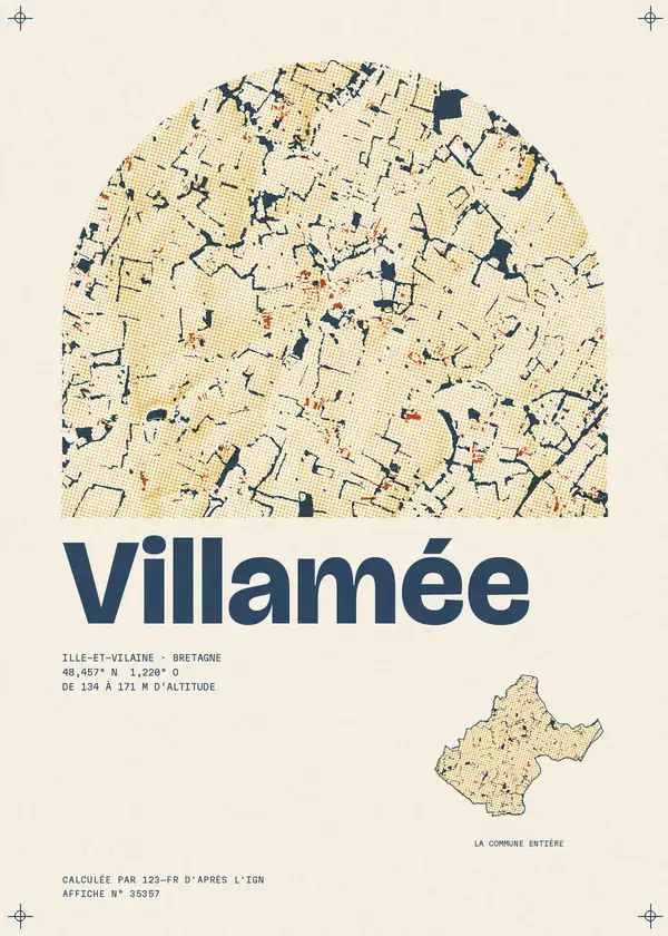 Affiche de Villamée, calculée par 123-fr d'après l'IGN