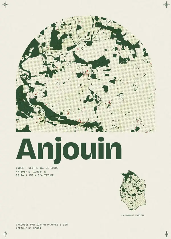 Affiche de Anjouin, calculée par 123-fr d'après l'IGN