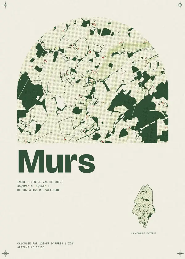 Affiche de Murs, calculée par 123-fr d'après l'IGN