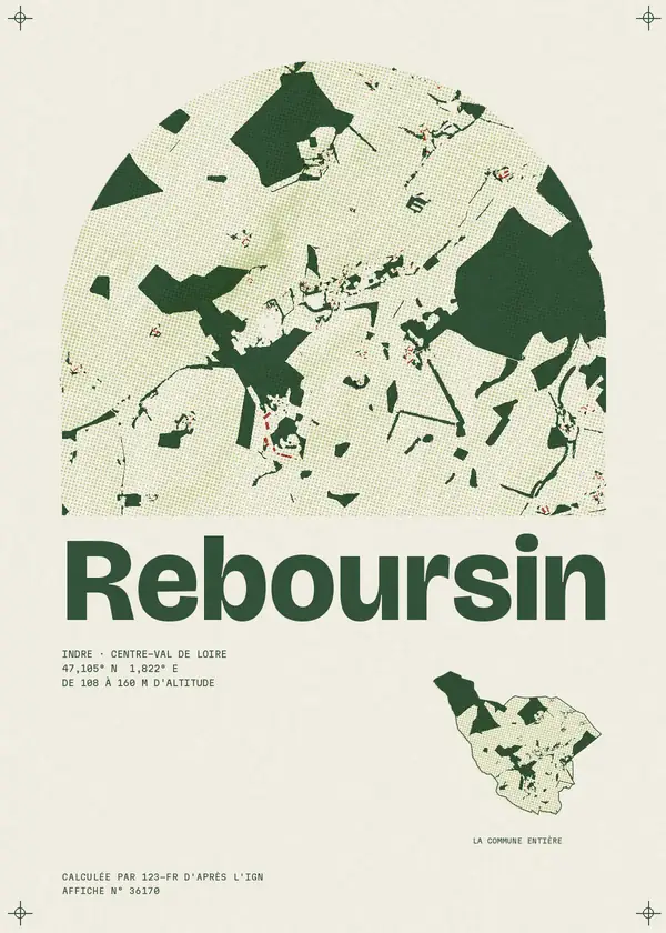 Affiche de Reboursin, calculée par 123-fr d'après l'IGN