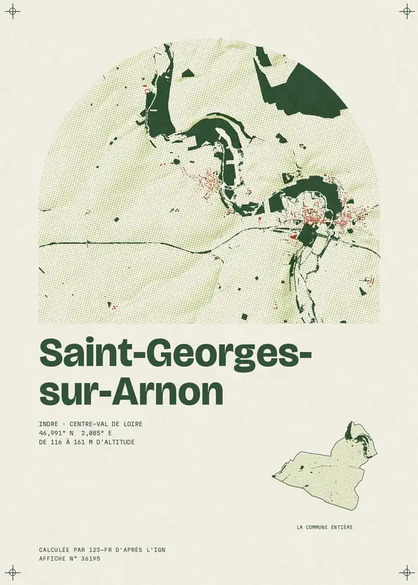 Affiche de Saint-Georges-sur-Arnon, calculée par 123-fr d'après l'IGN