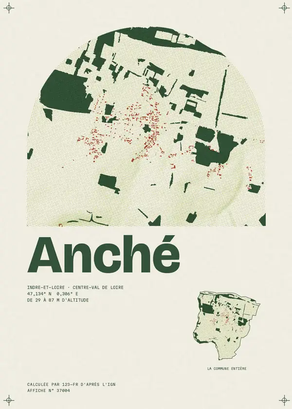 Affiche de Anché, calculée par 123-fr d'après l'IGN