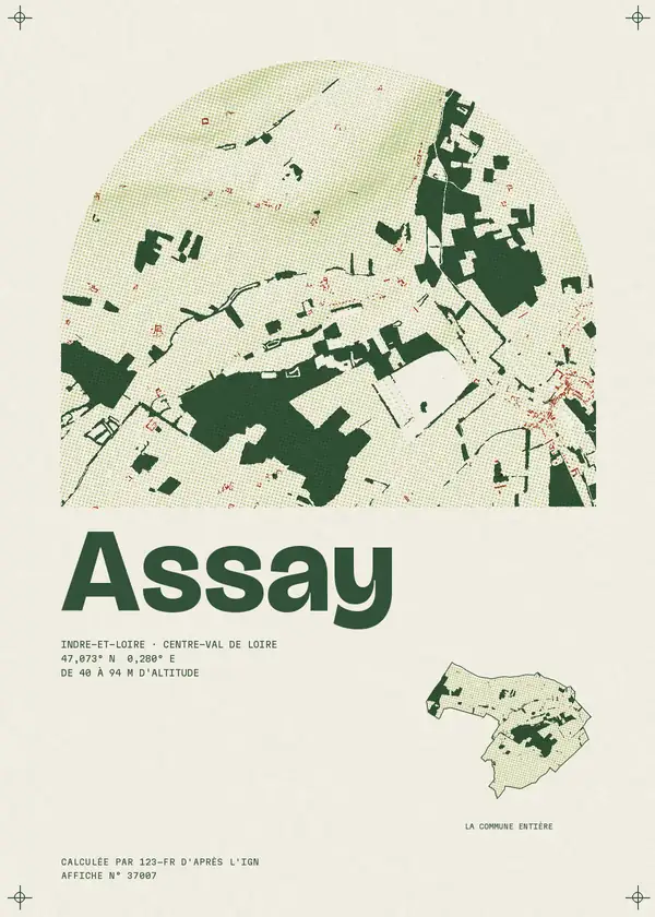 Affiche de Assay, calculée par 123-fr d'après l'IGN