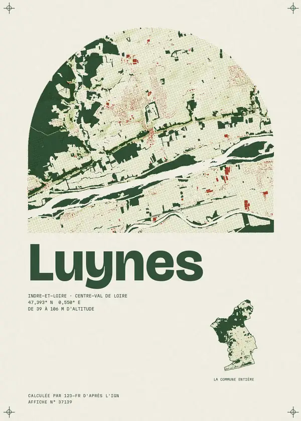 Affiche de Luynes, calculée par 123-fr d'après l'IGN