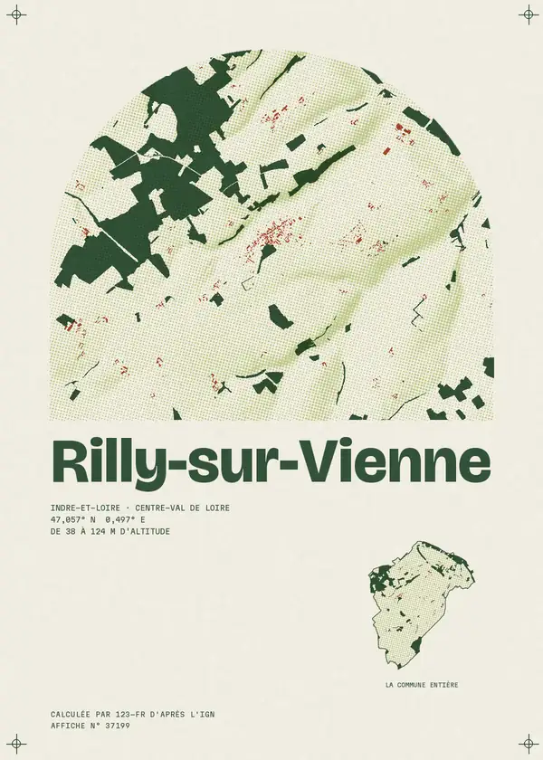 Affiche de Rilly-sur-Vienne, calculée par 123-fr d'après l'IGN