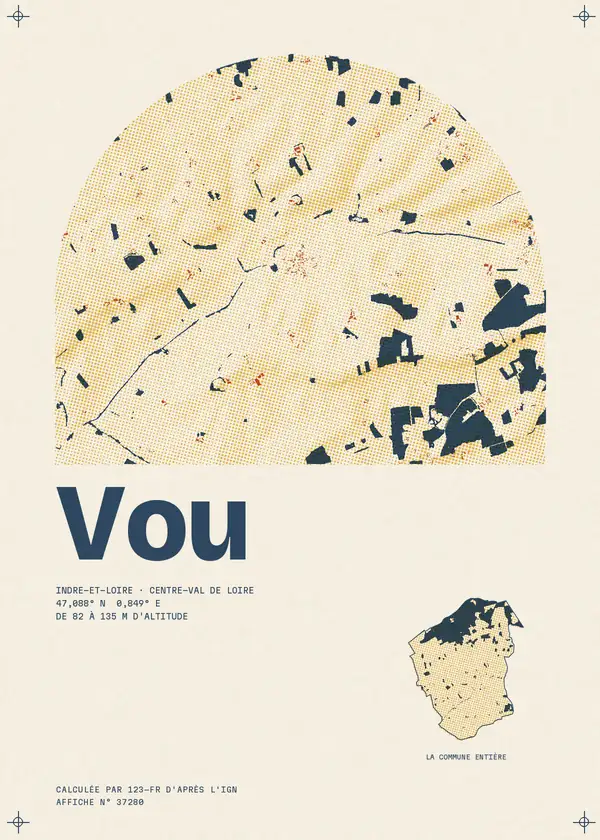 Affiche de Vou, calculée par 123-fr d'après l'IGN