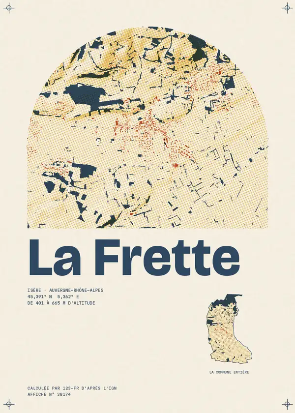 Affiche de La Frette, calculée par 123-fr d'après l'IGN
