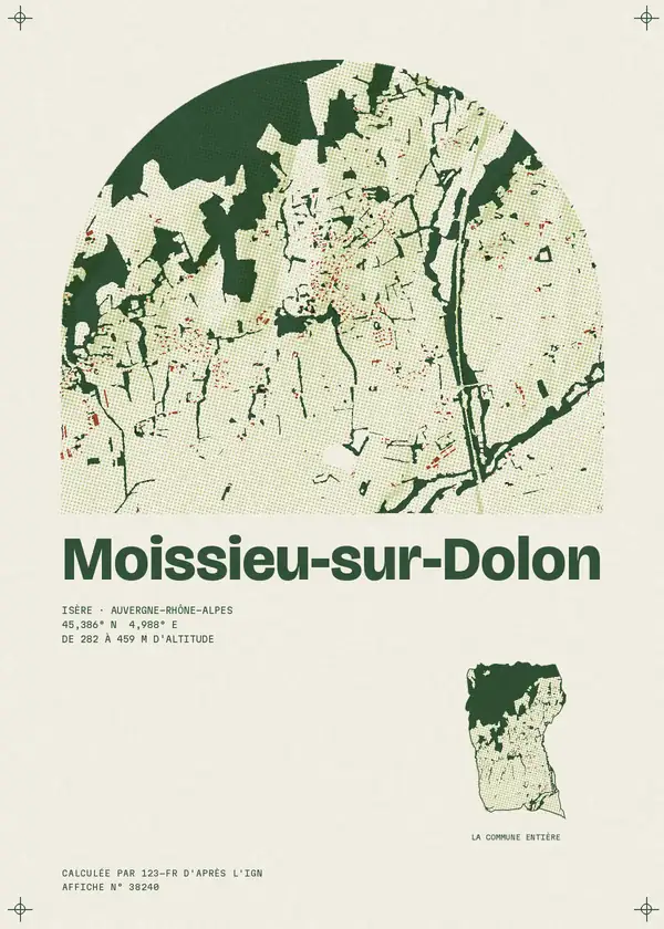 Affiche de Moissieu-sur-Dolon, calculée par 123-fr d'après l'IGN