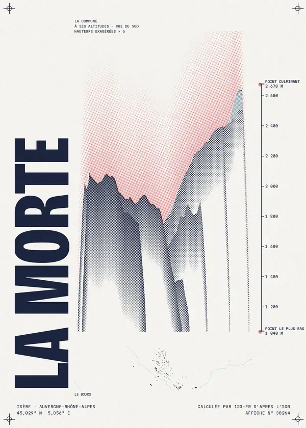 Affiche de La Morte, calculée par 123-fr d'après l'IGN