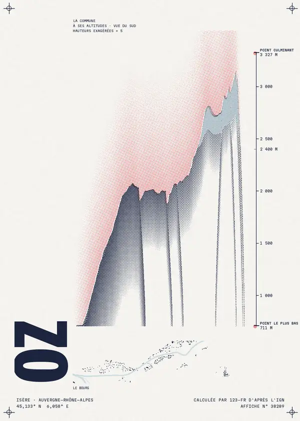 Affiche de Oz, calculée par 123-fr d'après l'IGN