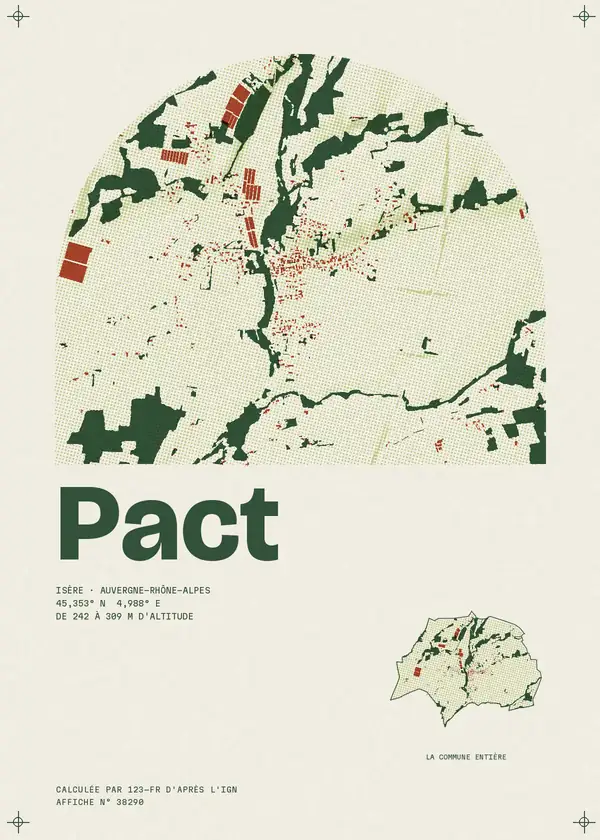 Affiche de Pact, calculée par 123-fr d'après l'IGN