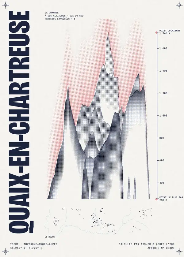 Affiche de Quaix-en-Chartreuse, calculée par 123-fr d'après l'IGN