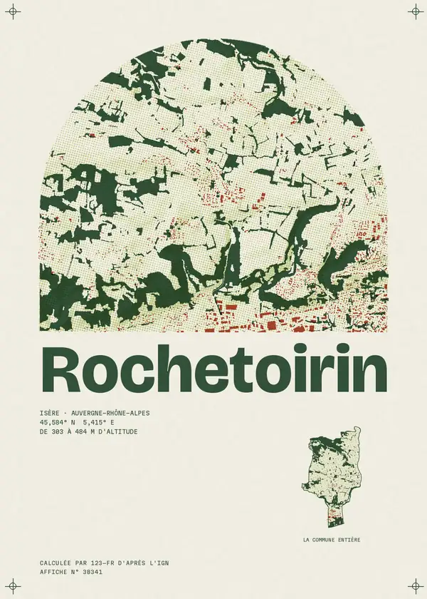 Affiche de Rochetoirin, calculée par 123-fr d'après l'IGN