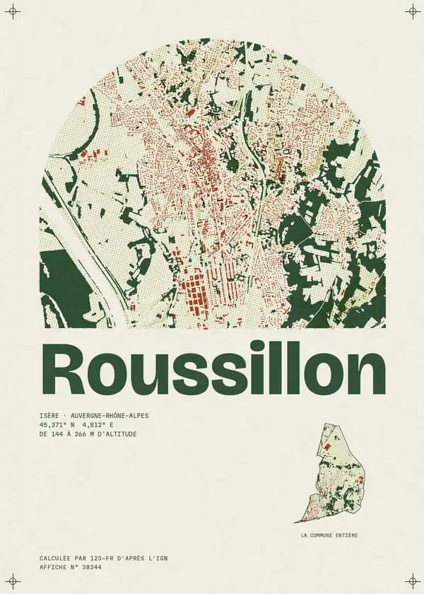 Affiche de Roussillon, calculée par 123-fr d'après l'IGN
