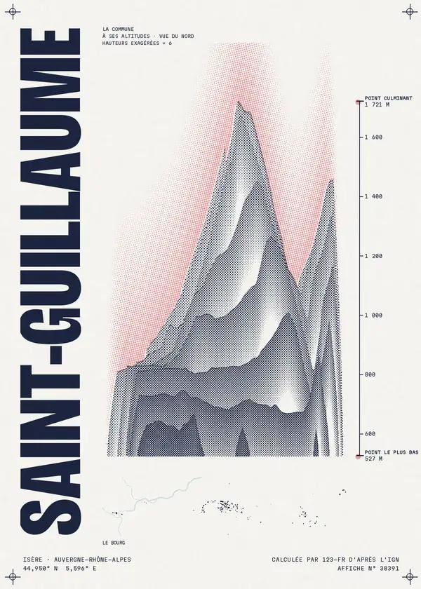Affiche de Saint-Guillaume, calculée par 123-fr d'après l'IGN