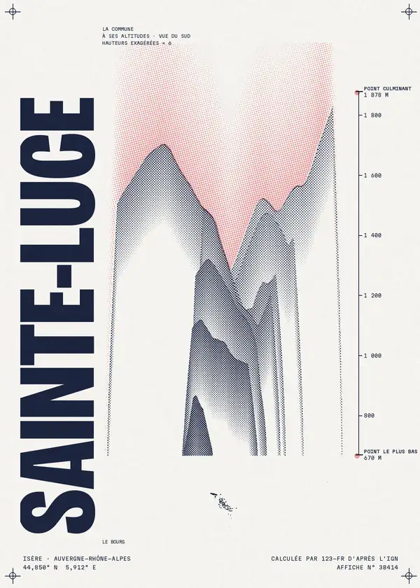 Affiche de Sainte-Luce, calculée par 123-fr d'après l'IGN