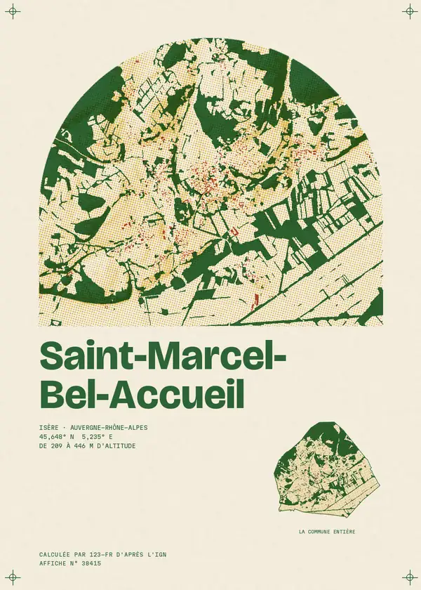 Affiche de Saint-Marcel-Bel-Accueil, calculée par 123-fr d'après l'IGN