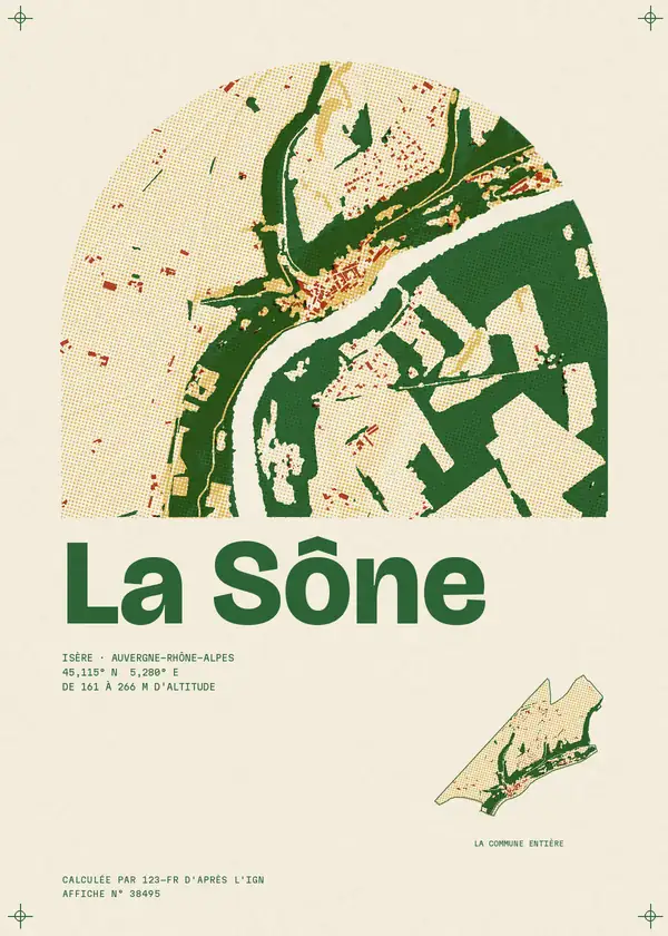 Affiche de La Sône, calculée par 123-fr d'après l'IGN