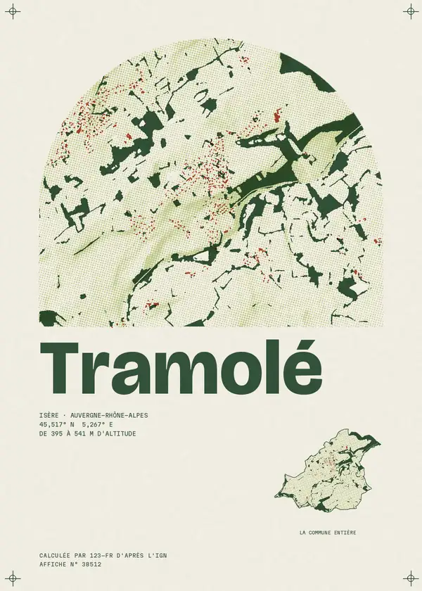 Affiche de Tramolé, calculée par 123-fr d'après l'IGN
