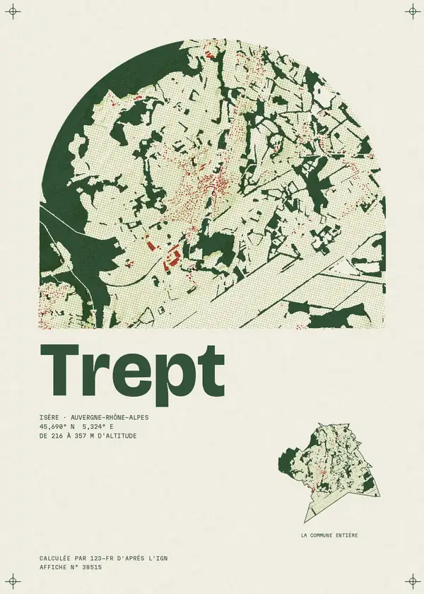 Affiche de Trept, calculée par 123-fr d'après l'IGN