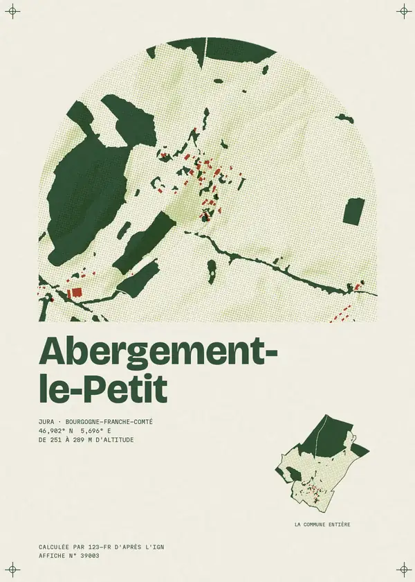 Affiche de Abergement-le-Petit, calculée par 123-fr d'après l'IGN