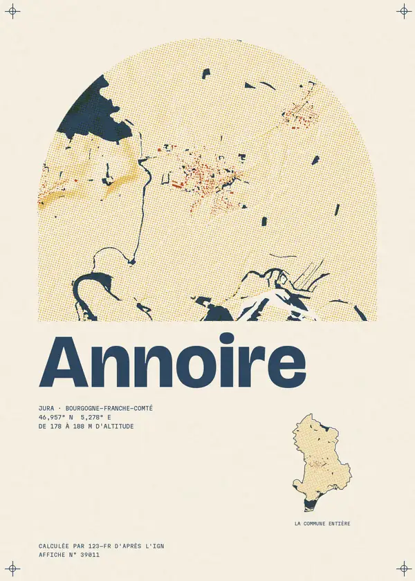 Affiche de Annoire, calculée par 123-fr d'après l'IGN