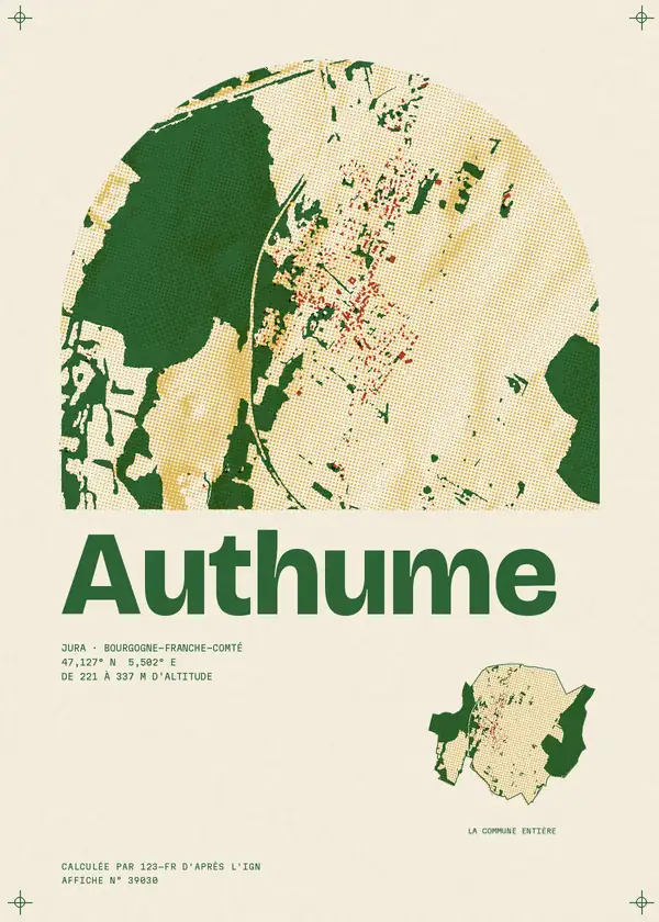 Affiche de Authume, calculée par 123-fr d'après l'IGN