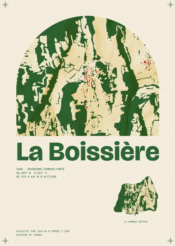 Affiche de La Boissière, calculée par 123-fr d'après l'IGN