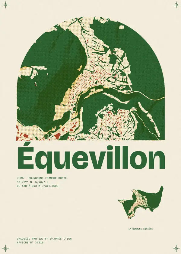 Affiche de Équevillon, calculée par 123-fr d'après l'IGN