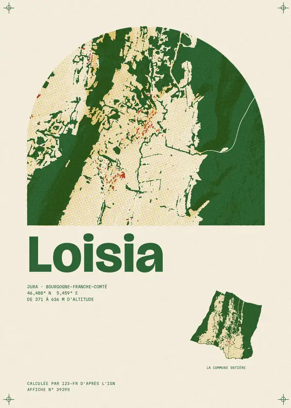 Affiche de Loisia, calculée par 123-fr d'après l'IGN