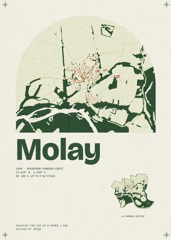 Affiche de Molay, calculée par 123-fr d'après l'IGN