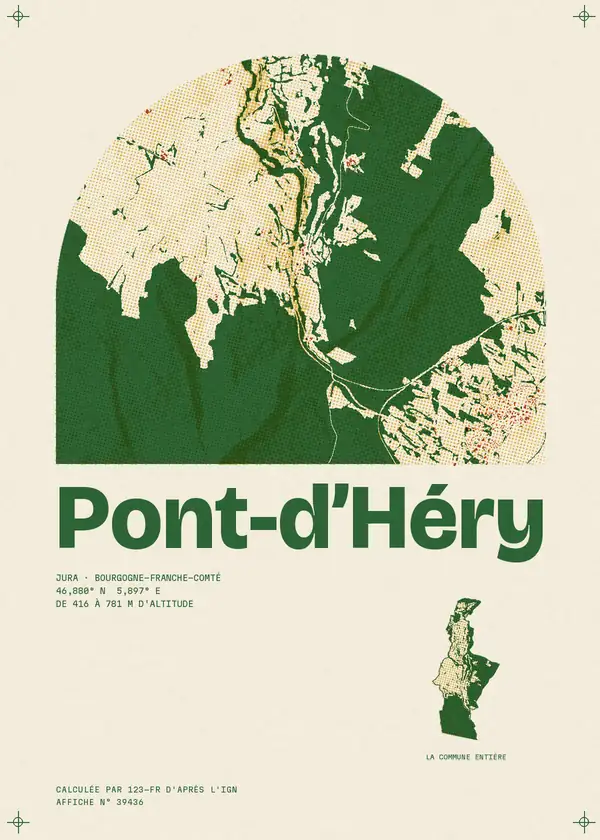 Affiche de Pont-d'Héry, calculée par 123-fr d'après l'IGN