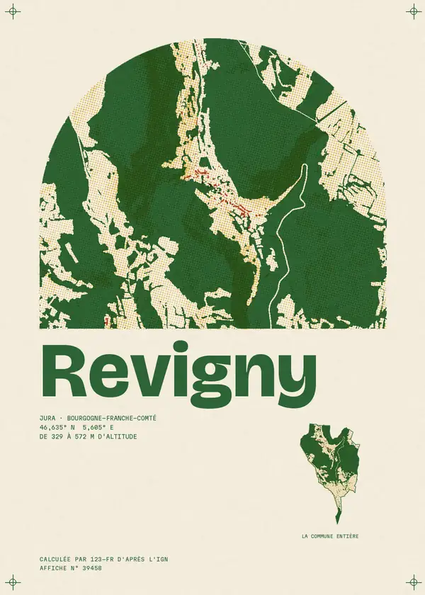 Affiche de Revigny, calculée par 123-fr d'après l'IGN