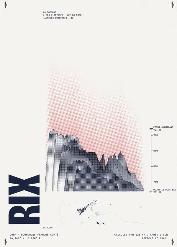 Affiche de Rix, calculée par 123-fr d'après l'IGN