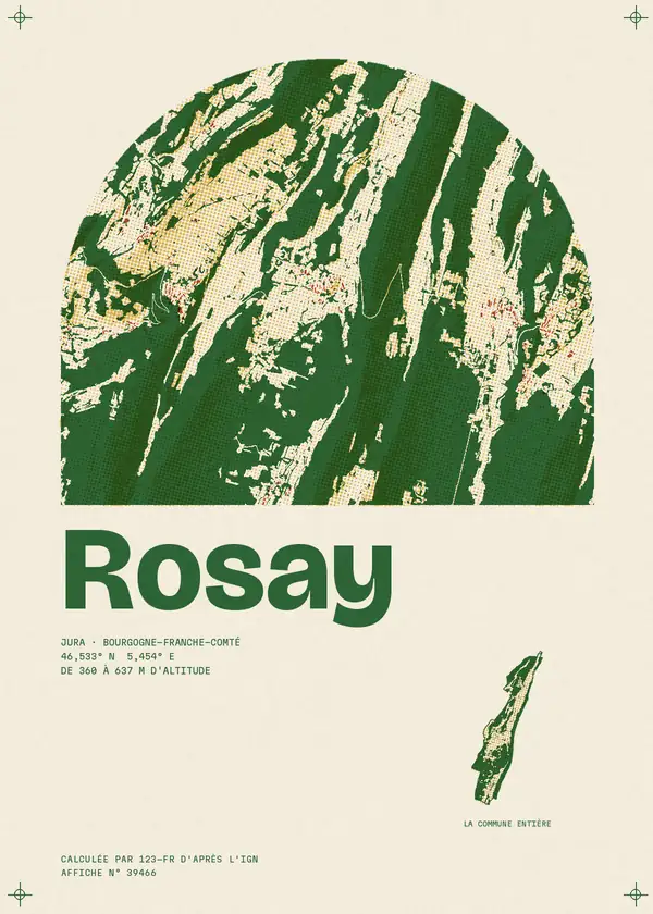 Affiche de Rosay, calculée par 123-fr d'après l'IGN