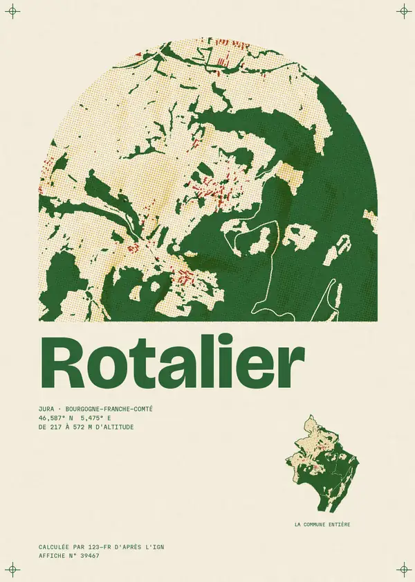 Affiche de Rotalier, calculée par 123-fr d'après l'IGN