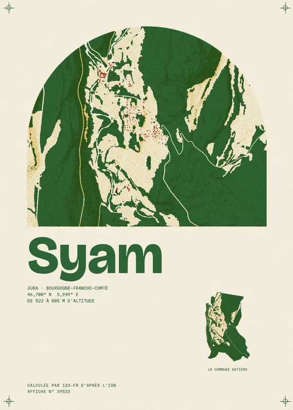 Affiche de Syam, calculée par 123-fr d'après l'IGN